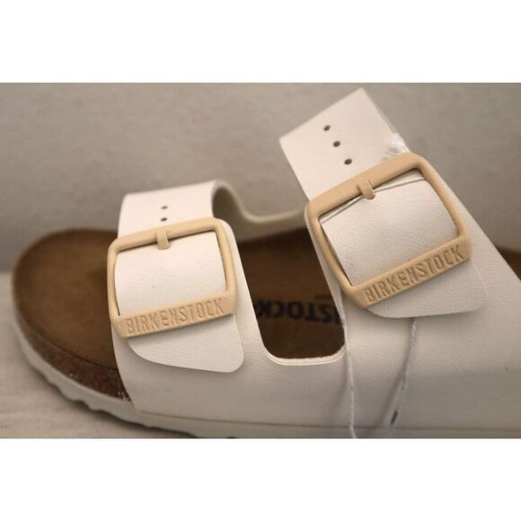 Birkenstock 1027339 Women's Sz EUR 37 US 6 Soft Beige Leather Arizona BS Sandals - Picture 14 of 16